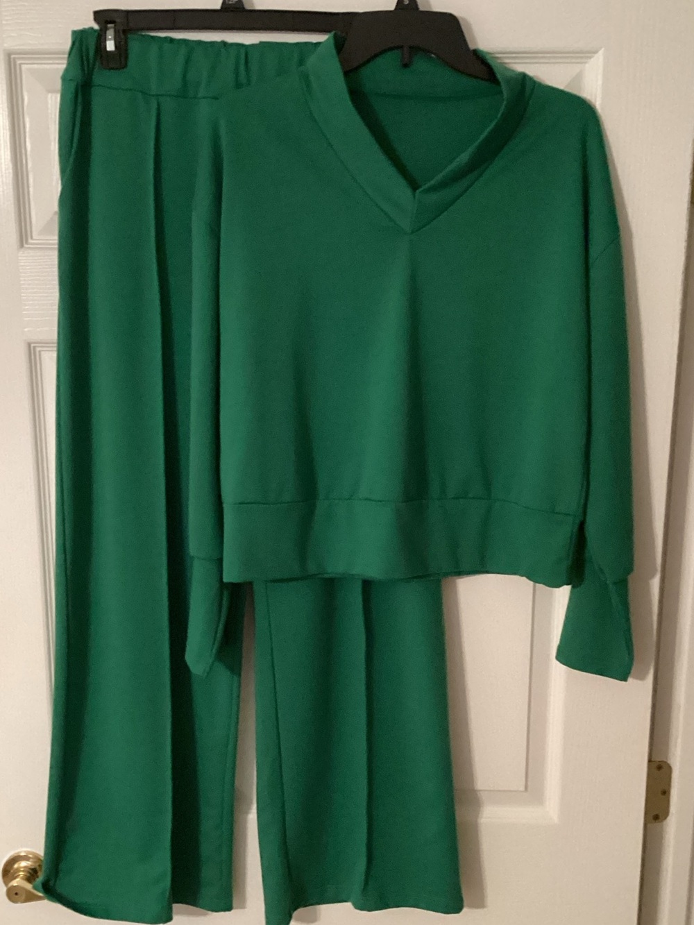 Emerald Green Two-Piece Lounge Set